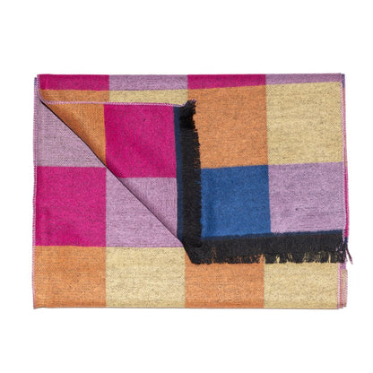 Bright Check Bamboo Scarf