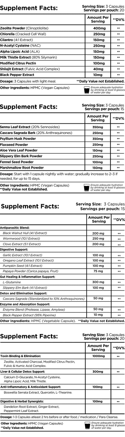 4-Phase Cleanse Support Stack