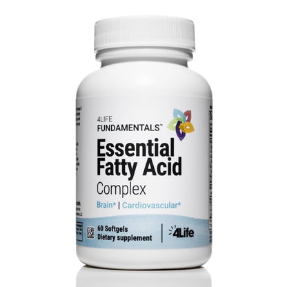 4Life Essential Fatty Acid Complex – Fish Oil Blend with Omega-3 & Omega-6, GLA & CLA – Circulation Support – 60 Softgels