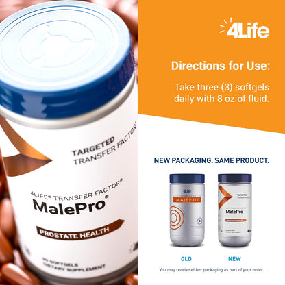 4Life Transfer Factor MalePro – Prostate & Urinary Health (90 Softgels)