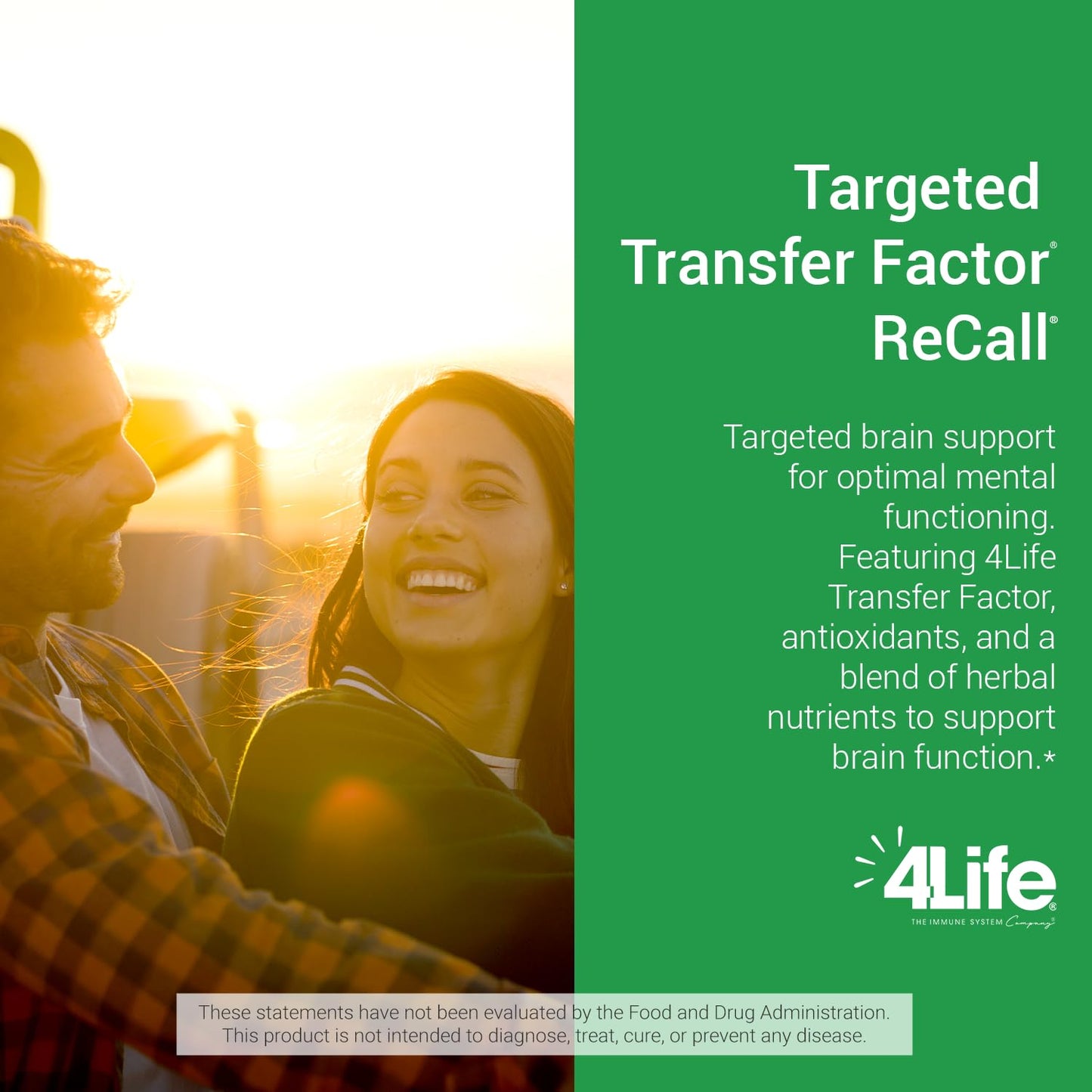 4Life Transfer Factor Recall – Supports Brain Health, Memory & Learning | 90 Veggie Capsules