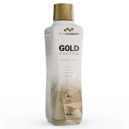 4LifeElements Gold Factor – Ultra-Fine Gold Cellular Activator (32 oz)
