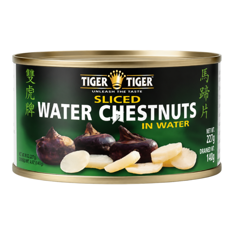 TIGER TIGER Water Chestnuts Sliced In Water 227g