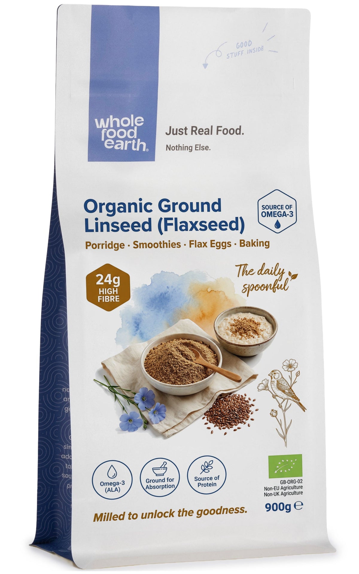 Organic Ground Linseed/Flaxseed