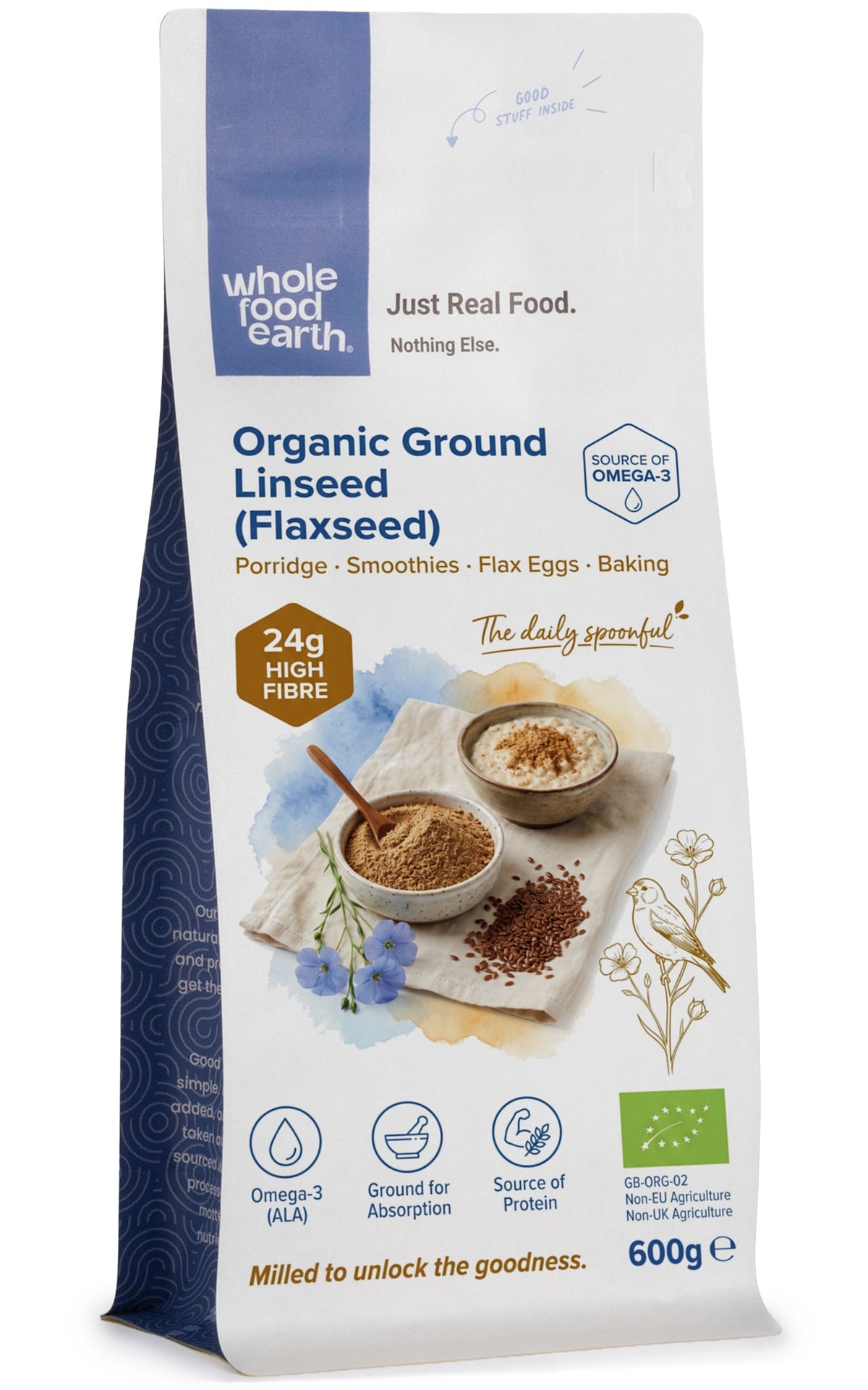 Organic Ground Linseed/Flaxseed