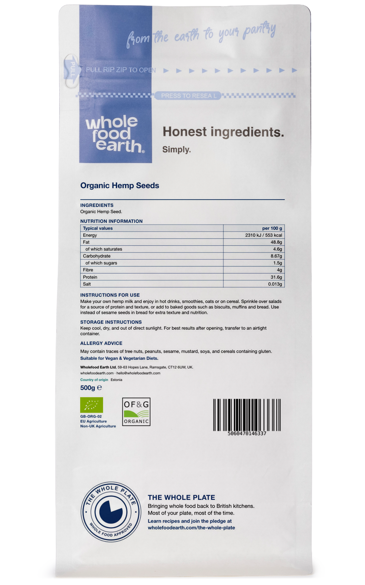 Organic Hemp Seeds