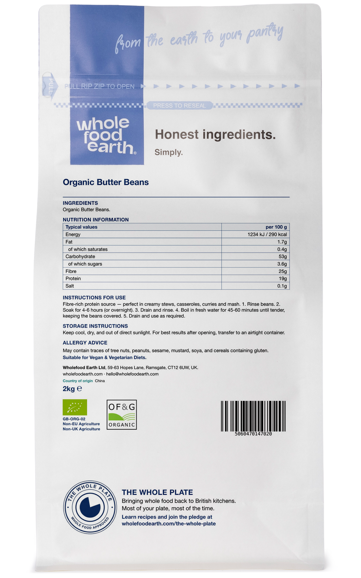 Organic Butter Beans