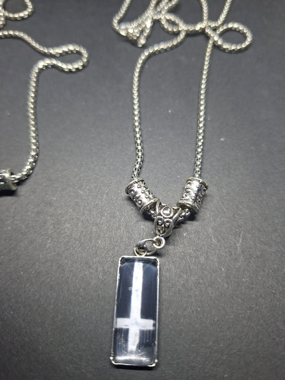 Satanic necklace "Hail Satan with inverted crosses" :goth witchy killstar occult ritual jewelry