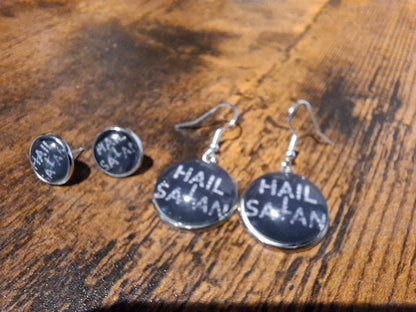 Hail Satan "Inspired" Earrings :satanic witchy occult witch killstar jewelry