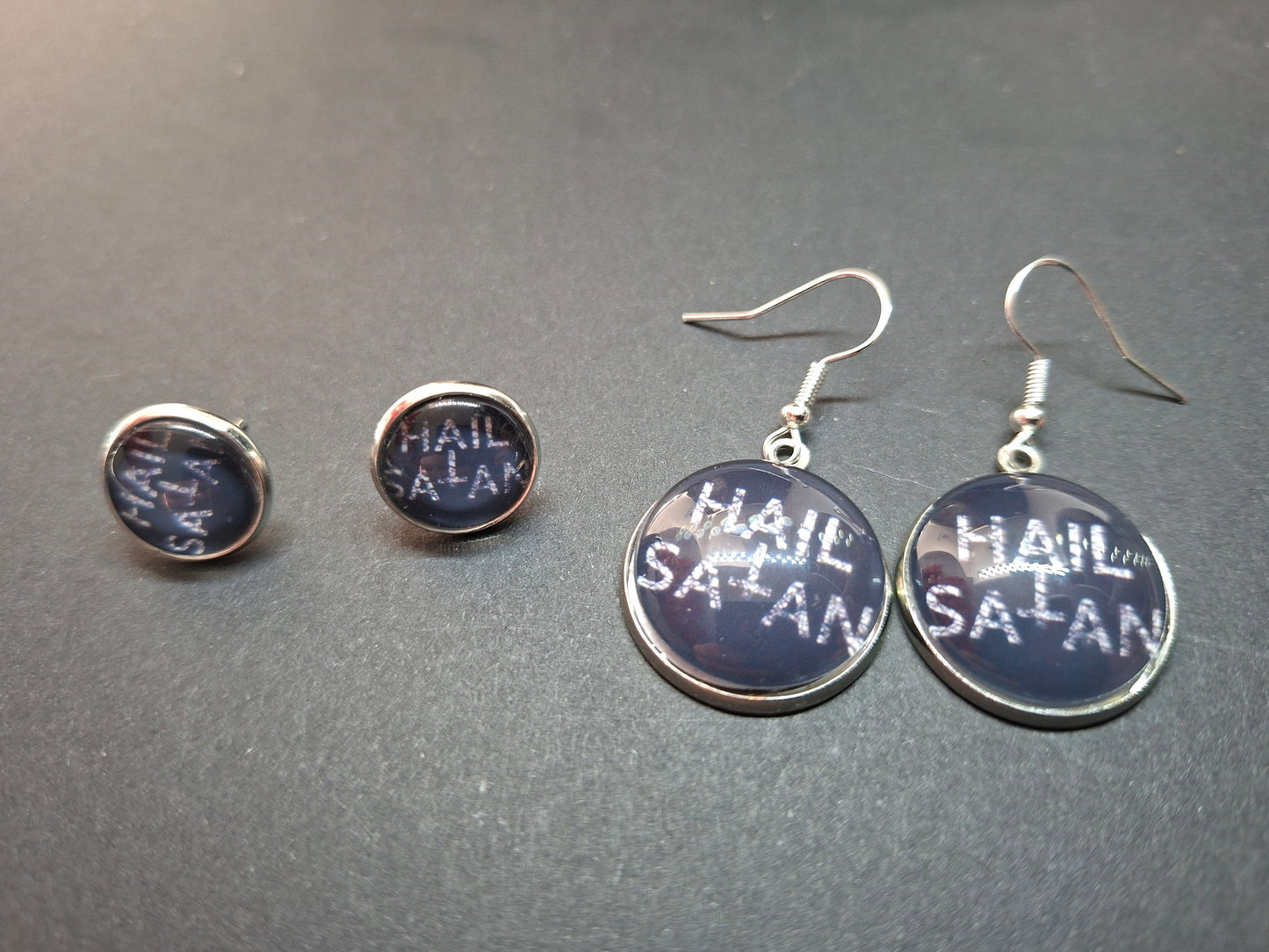 Hail Satan "Inspired" Earrings :satanic witchy occult witch killstar jewelry
