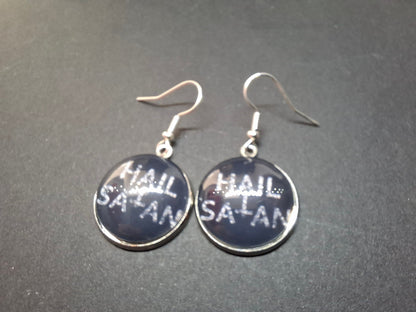 Hail Satan "Inspired" Earrings :satanic witchy occult witch killstar jewelry