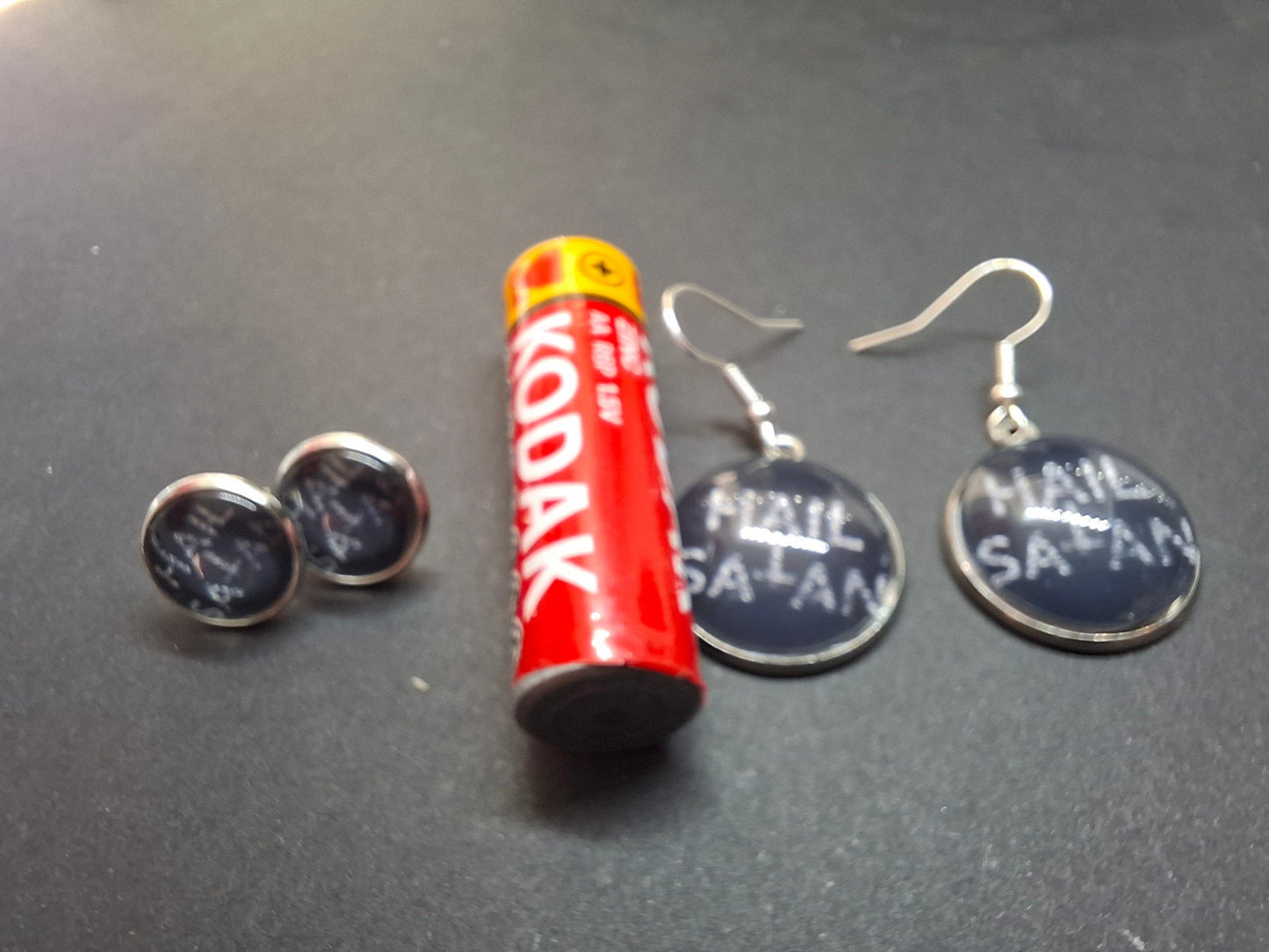 Hail Satan "Inspired" Earrings :satanic witchy occult witch killstar jewelry