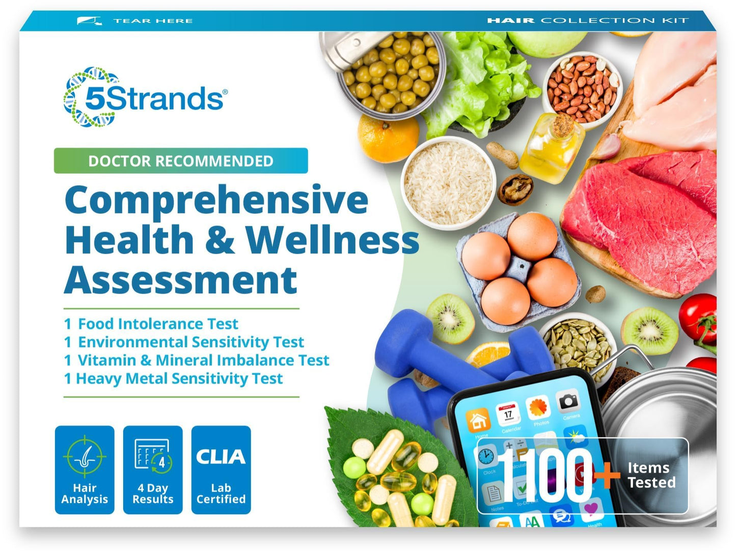 5Strands Food Intolerance & Sensitivity Test — 1119 Items, 4 Days