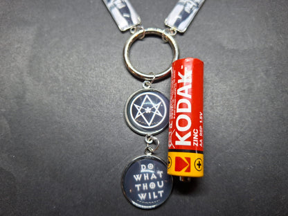 Goth Witchy Witch Witchcraft Thelema "Do What Thou Wilt" Aleister Crowley necklace