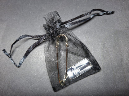 Goth Gothic Witchy Witch witchcraft occult " Aleister Crowley" inspired kilt pin brooch
