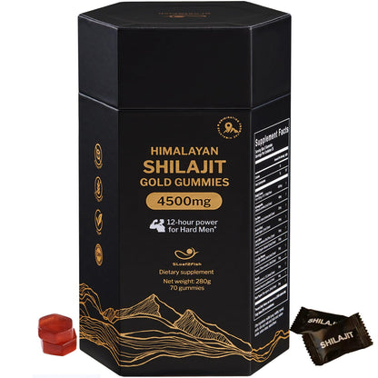 5Loaf2Fish Himalayan Shilajit Gummies with Ashwagandha & Sea Moss – 70 Gummies