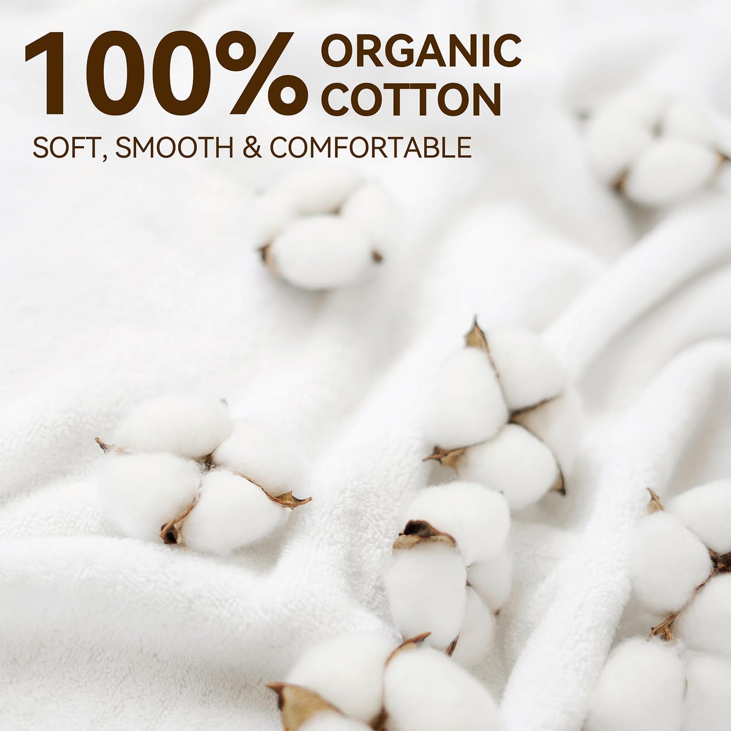 5Pcs Organic Cotton Flannel Castor Oil Pack Wraps - Reusable & Highly Absorbent