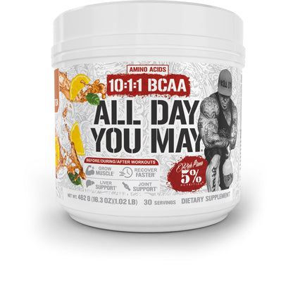 5% Nutrition Rich Piana AllDayYouMay BCAA Powder – Intra & Post-Workout Aminos, Hydration, Endurance | Southern Sweet Tea 16.3 oz