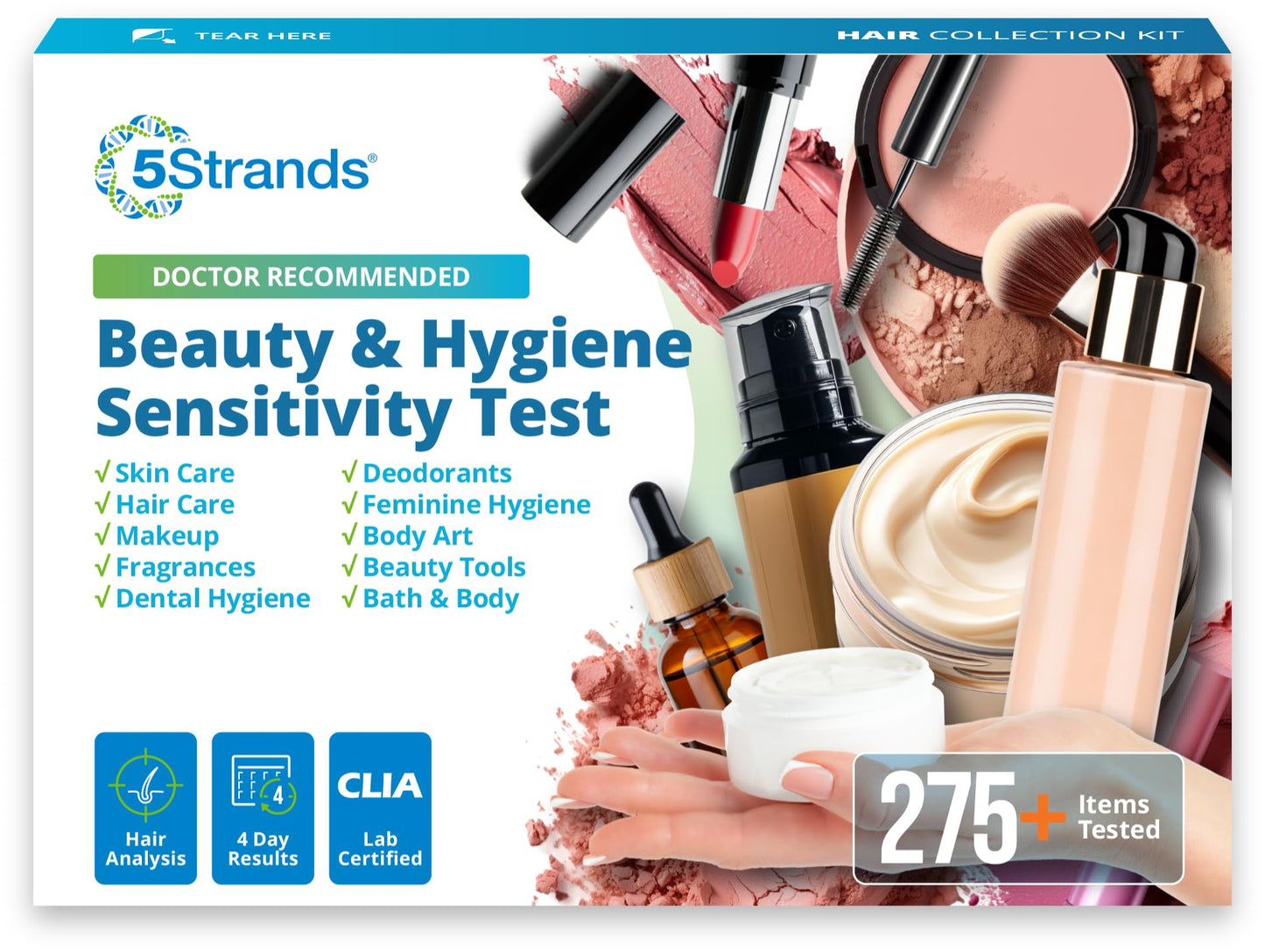 5Strands Beauty & Hygiene Sensitivity Test – At-Home Hair Analysis with Digital Results in 4 Days