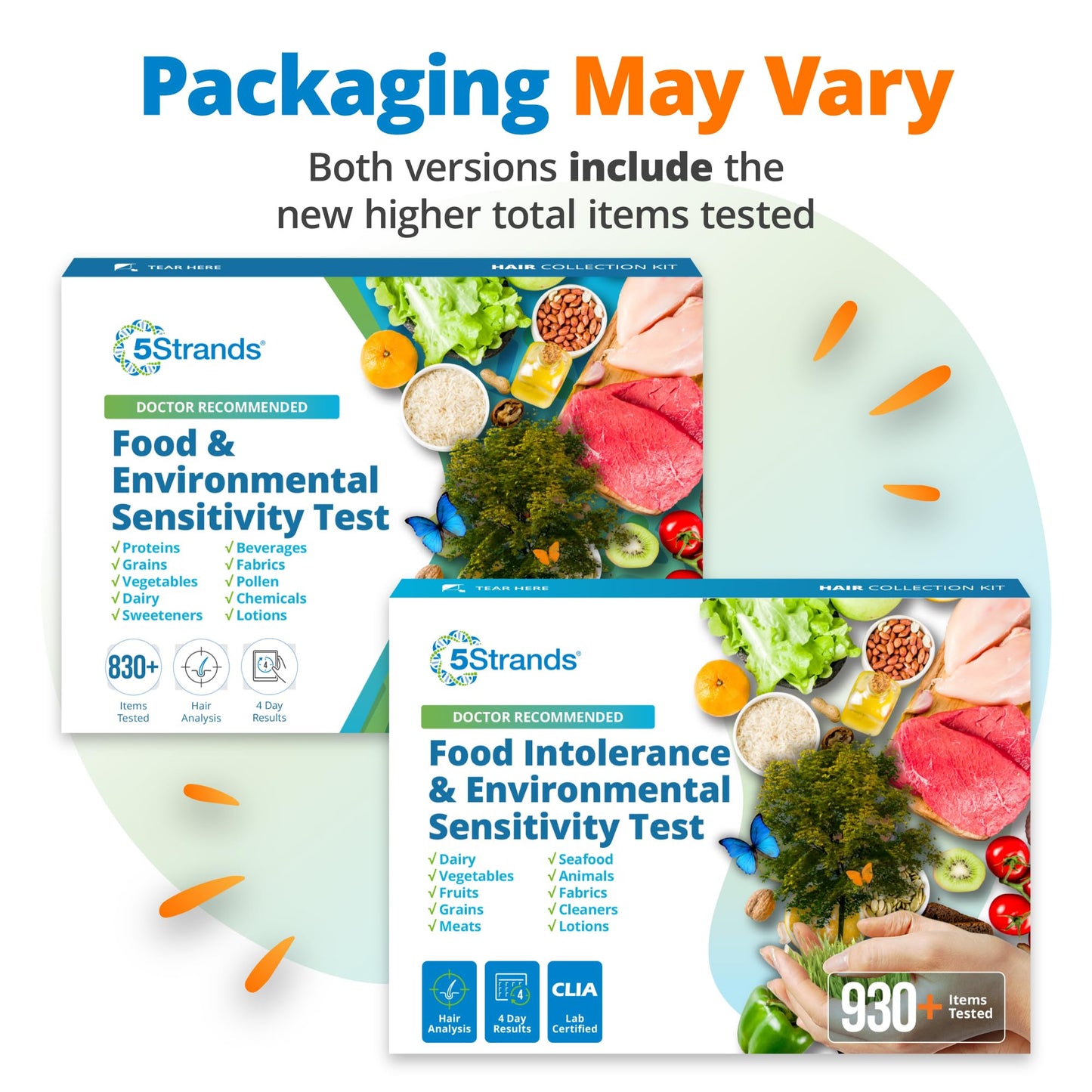 5Strands Food Intolerance & Environmental Sensitivity Test — At-Home Kit, 950 Items, 4-Day Results