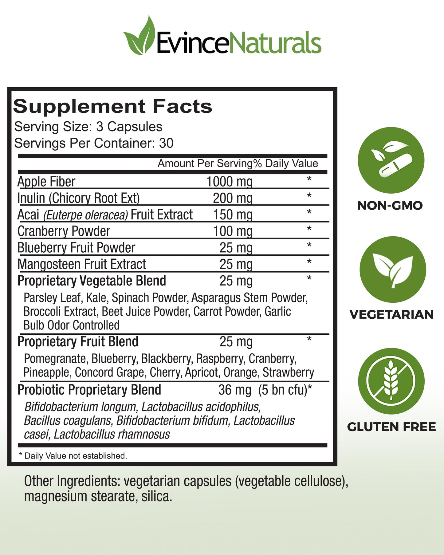 Probiotic & Prebiotic Supplement – 5 Billion CFU, 6 Strains | Digestive & Immunity Support