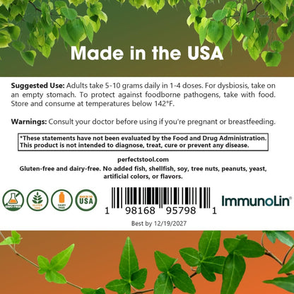 60 Servings Immunolin IgG SBI Powder 150g - No Additives