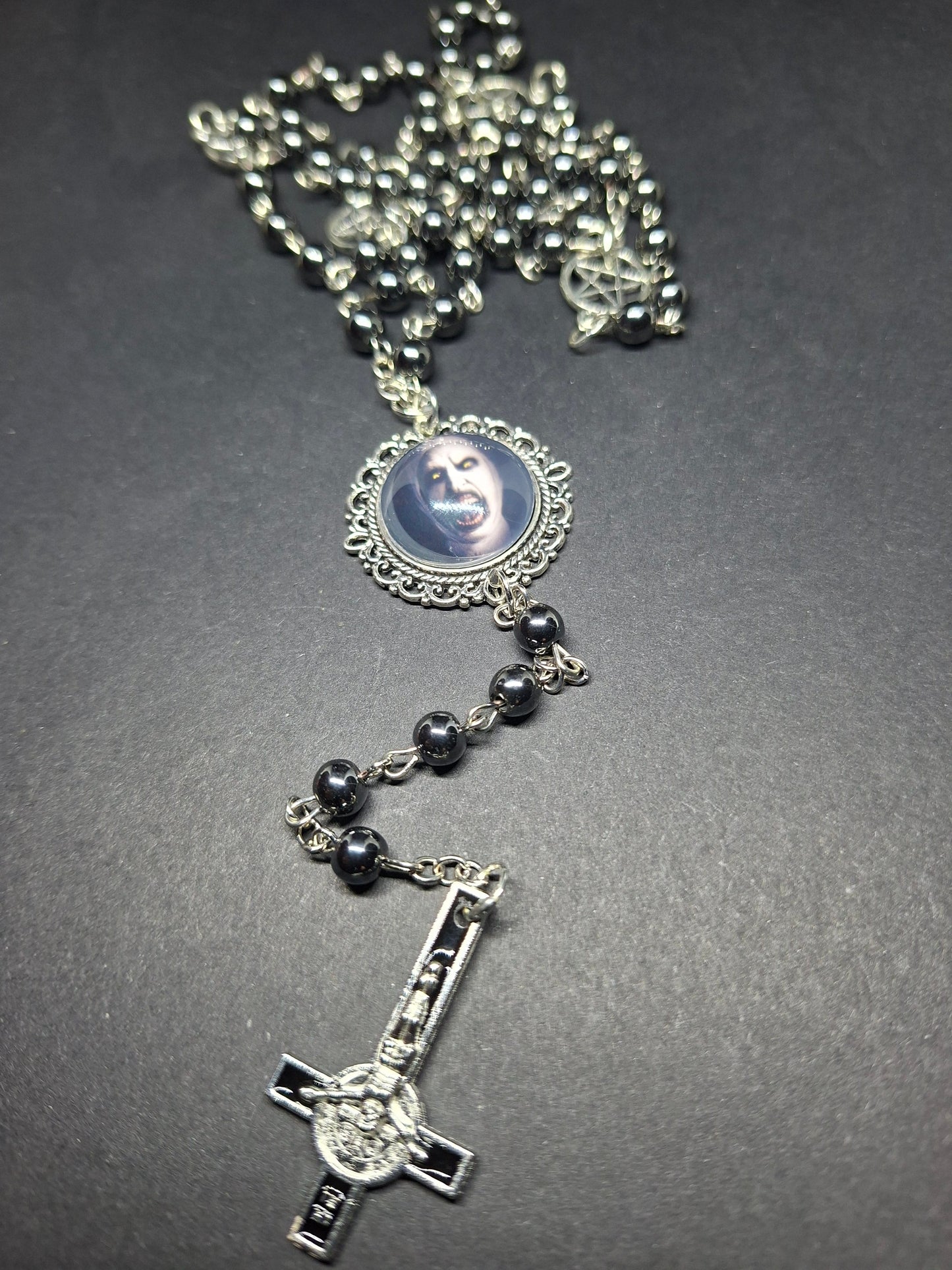 Black Hammarite rosary ,The Conjuring inspired "Nun"