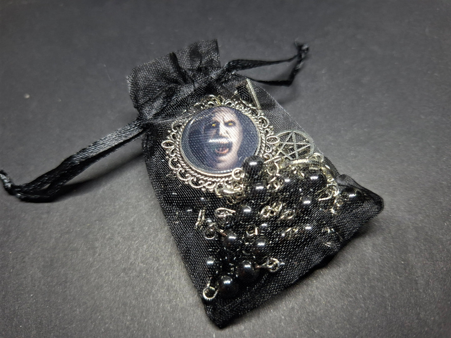 Black Hammarite rosary ,The Conjuring inspired "Nun"