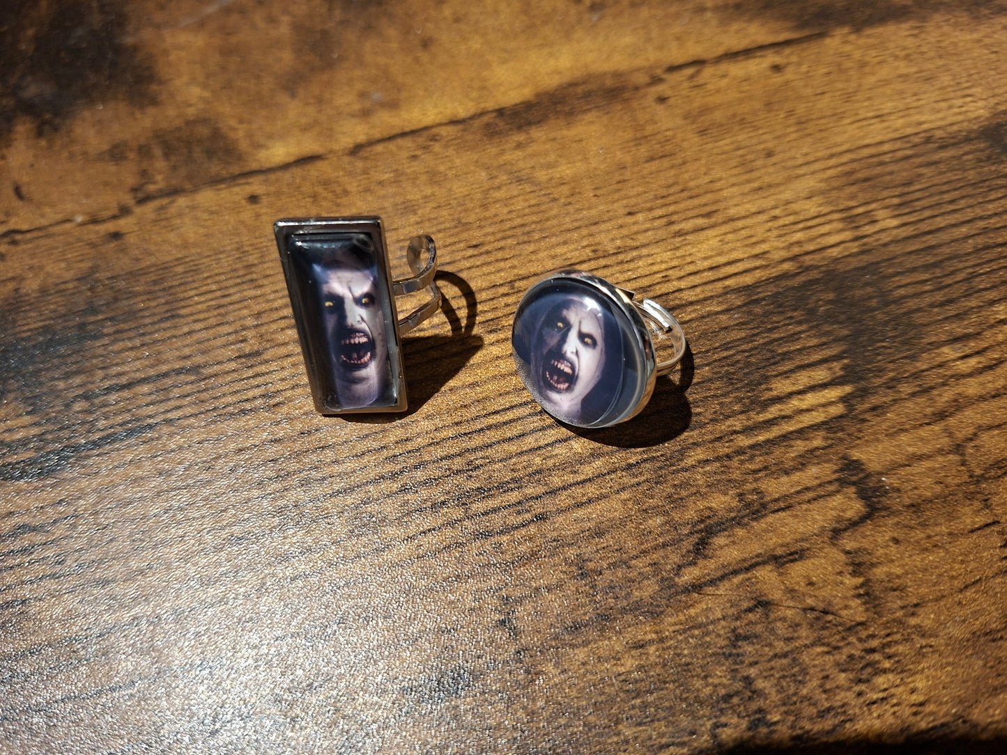 Adjustable Rings, The Conjuring inspired "Nun" round or rectangle
