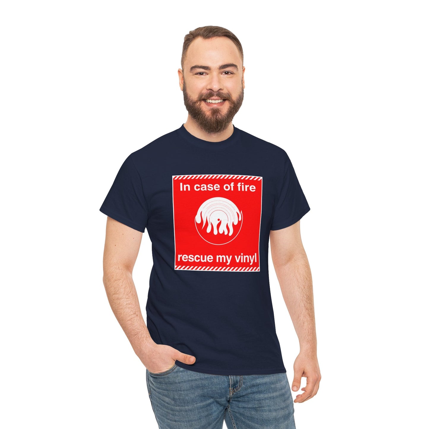 'In Case of Fire, Save My Vinyl' T-Shirt