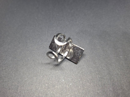 Rectangle adjustable Rings,Anton LaVey : Satanic occult goth witchy ritual jewelry