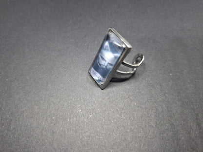 Rectangle adjustable Rings,Anton LaVey : Satanic occult goth witchy ritual jewelry