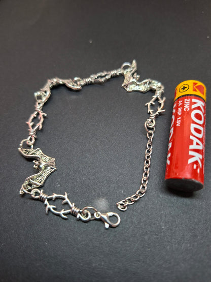 Bracelet, Bat and thorn detail LARP cosplay Vampire Jewelry :goth gothic witchy