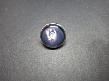 Set of 2 Pin badges inspired by  "Bride of Chucky " Chucky and tiffany