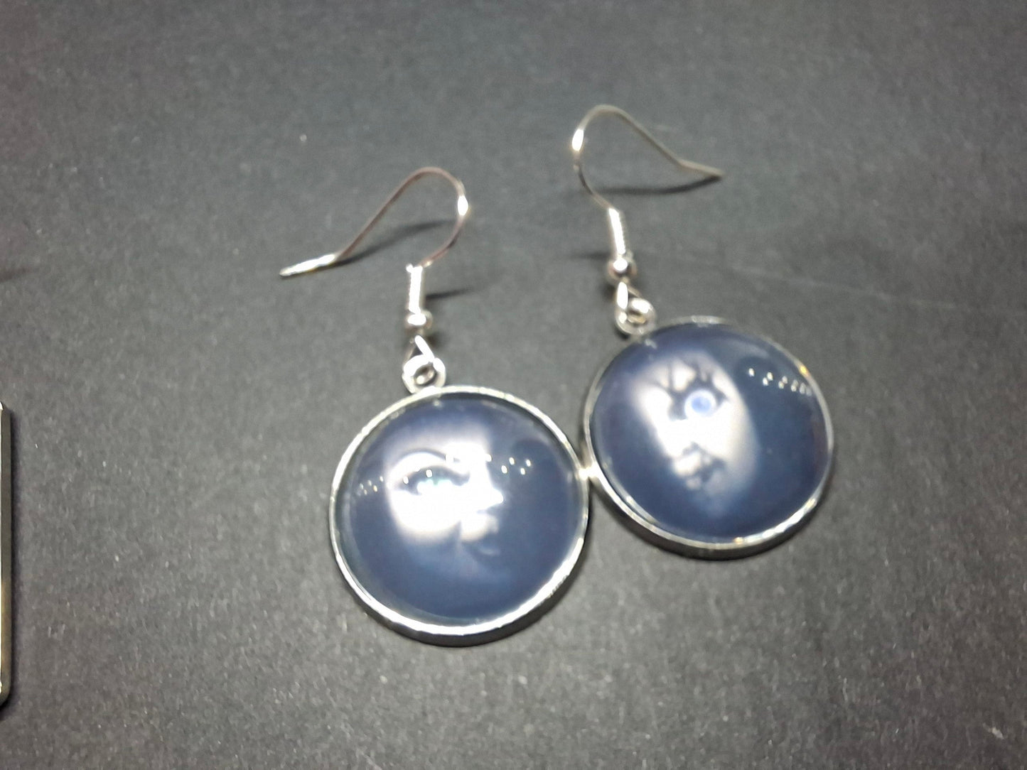 Round & Rectangle image earrings inspired by "Bride of Chucky " Chucky and tiffany
