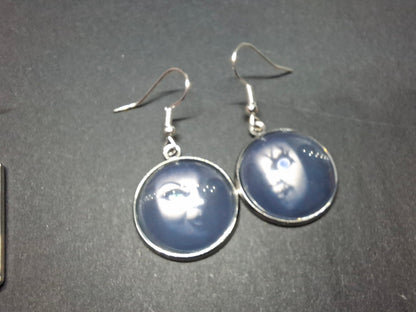 Round & Rectangle image earrings inspired by "Bride of Chucky " Chucky and tiffany