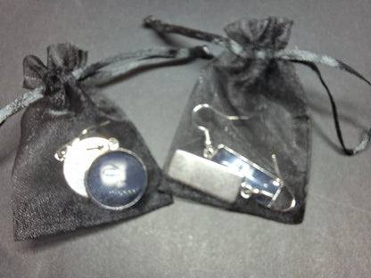Round & Rectangle image earrings inspired by "Bride of Chucky " Chucky and tiffany