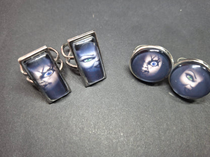 Adjustable Rings,inspired by "Bride of Chucky " Chucky and tiffany