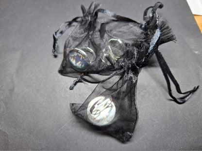 Goth Gothic Old School 1980's alternative Fields Of The Nephilim "Inspired" adjustable rings