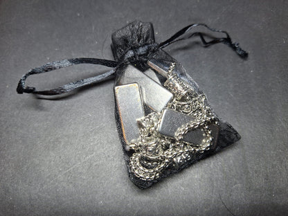 Oddity Curiosity goth gothic witchy Killstar "Gothic bride " Necklace with retangle images