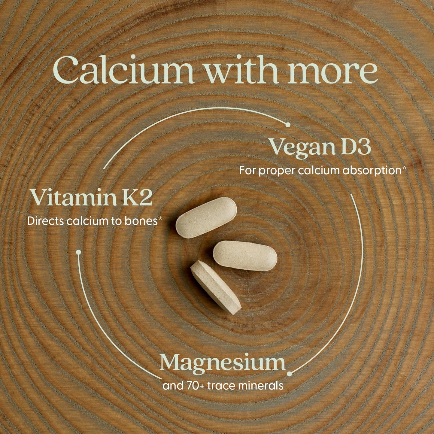 New Chapter Calcium Supplement – Organic Plant-Based Calcium with D3+K2 for Bone, Joint & Heart Support