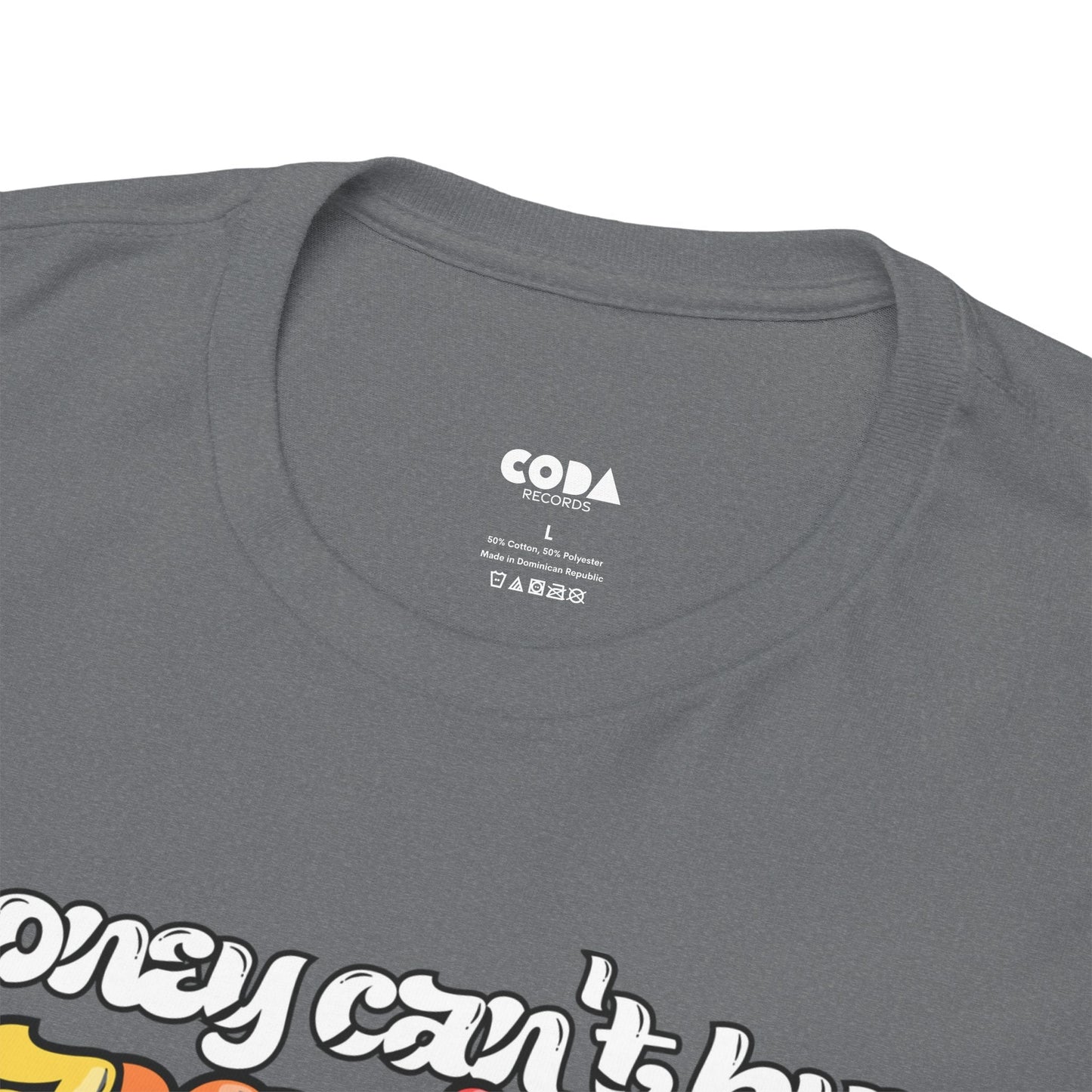 'Money can't buy happiness' Men's Vinyl T-Shirt