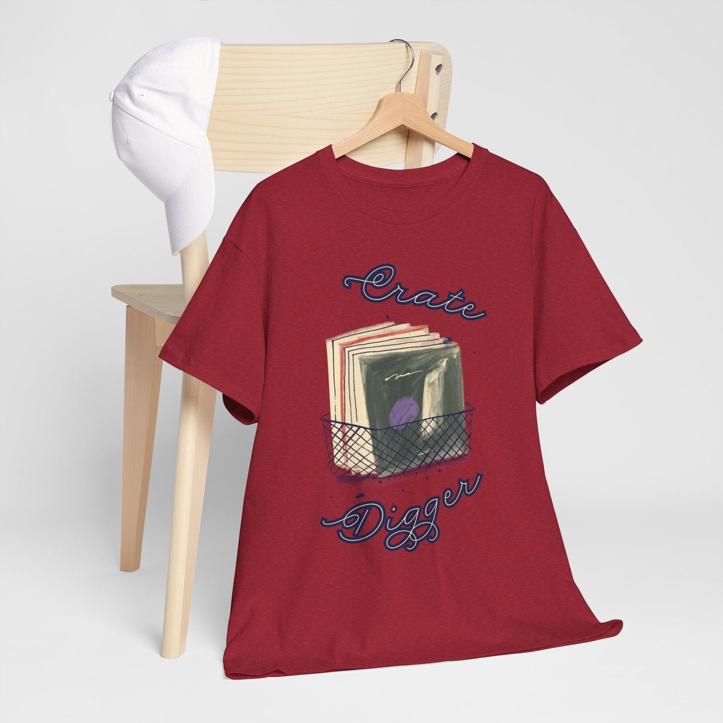 'Crate Digger' Vinyl Records Men's T-Shirt