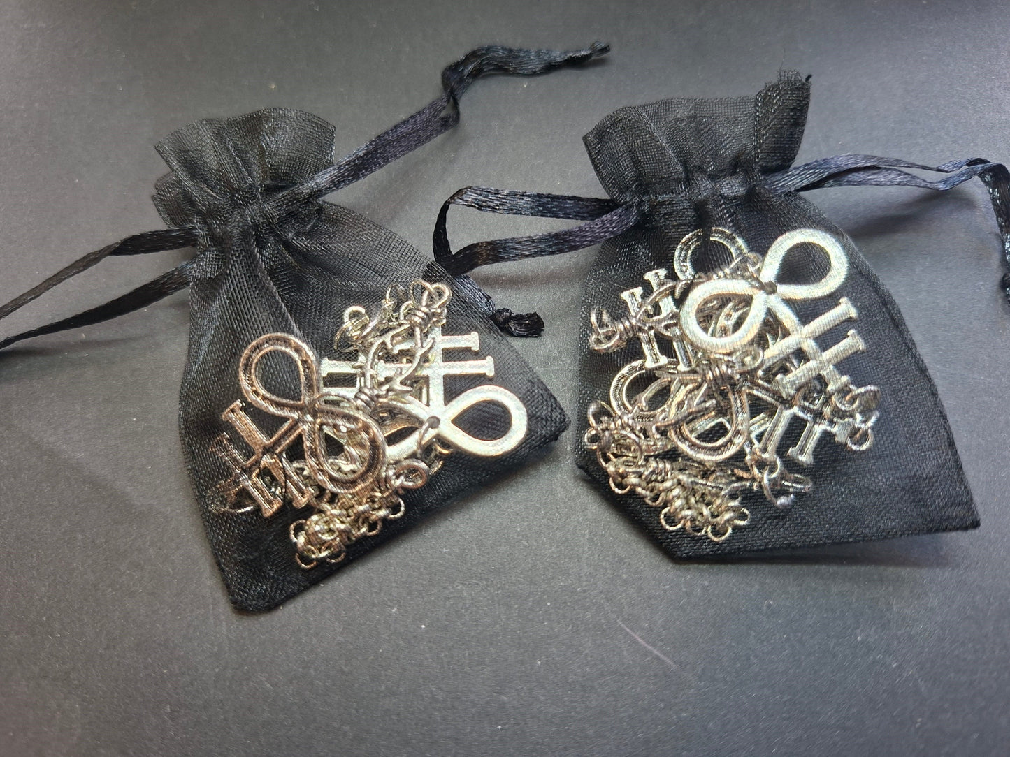 bracelet,Leviathan/ cross of Satan and thorn detail , :goth witch witchy style