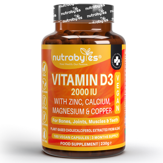 Vegan Vitamin D3 2000 IU Complex, 180 Capsules