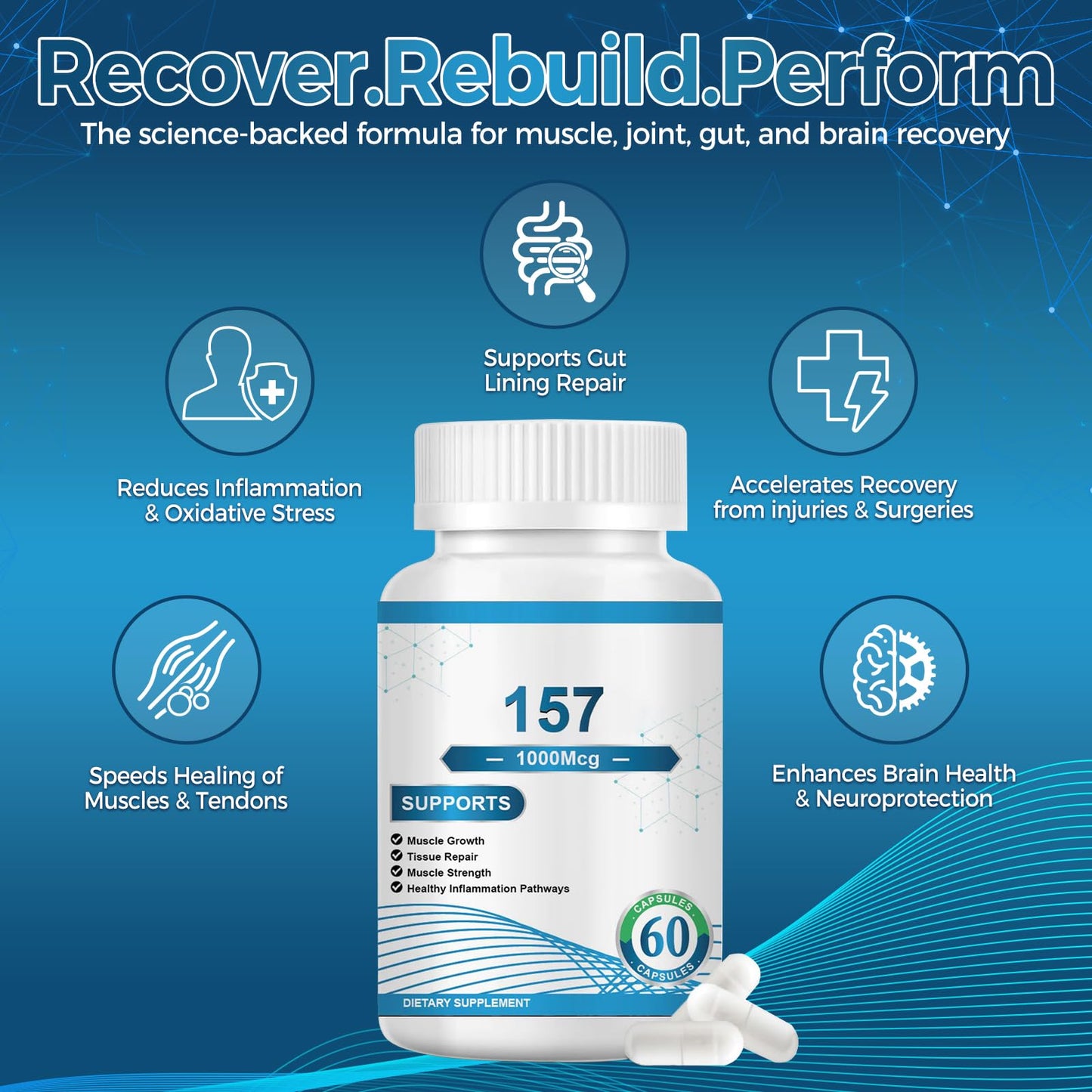 7AOO 157 Capsules – 1000 MG BPC-157 | Non-GMO, Gluten-Free, 60 Capsules