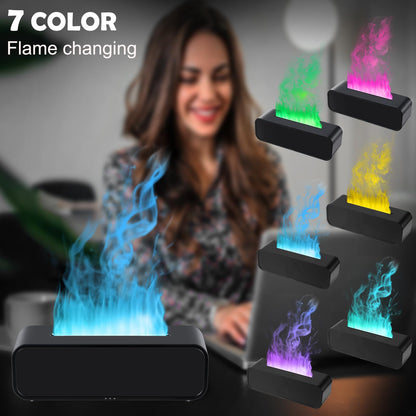 7Color Flame Diffuser – Bonfire & Fireplace 10.7in x 3in x 3.1in