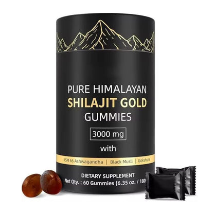 8-in-1 Himalayan Shilajit Gummies (60 Count) | Natural Energy & Vitality