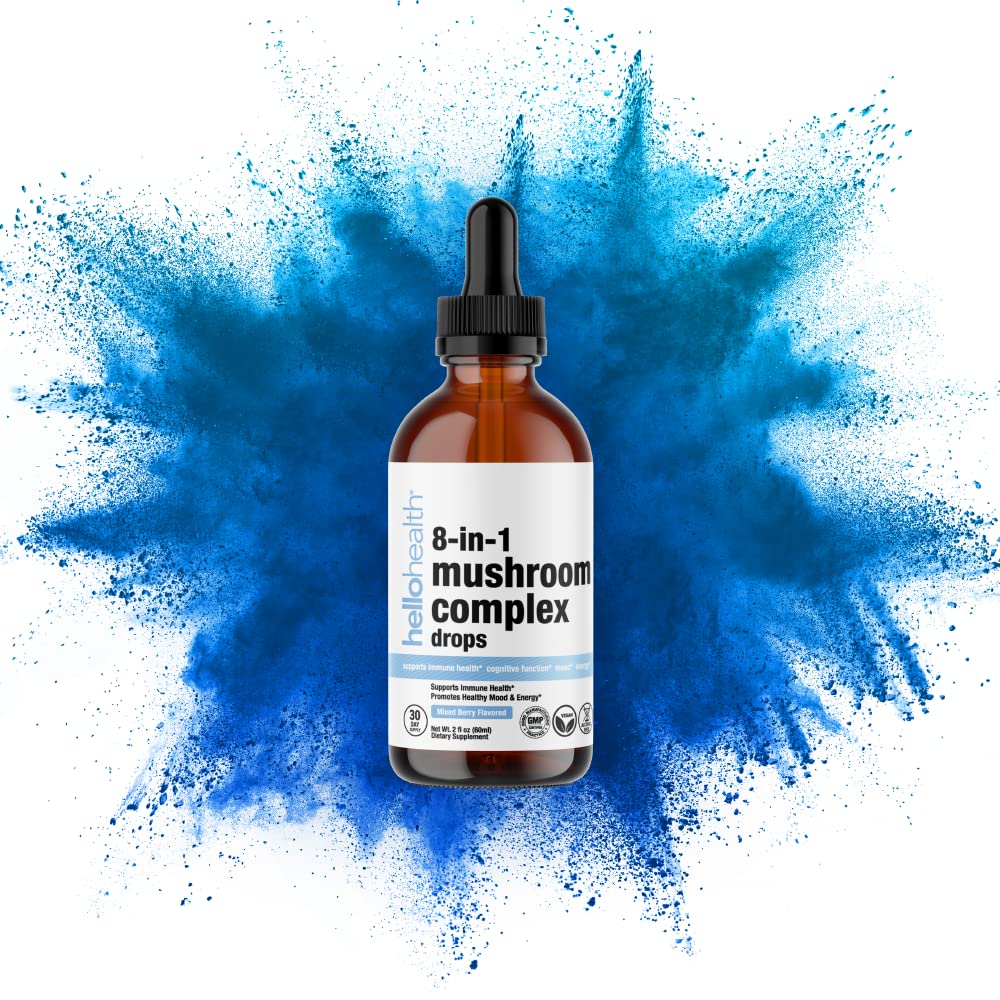 8-in-1 Mushroom Liquid Drops – Nootropic Brain Support (2 oz)