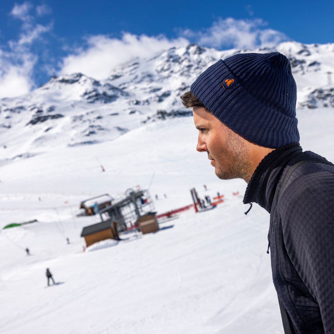 Organic Cotton Beanie - Navy